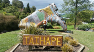 Katherine and Lottie in Taihape.
