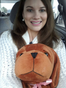 Katherine Lancaster with her Hope Puppy, Lottie.